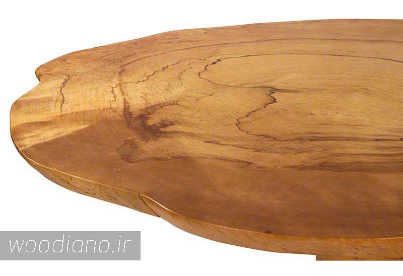 میز چوبی ساخته شده از چوب توس birch wood table top