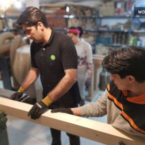 گندگی کردن قطعات چوبی