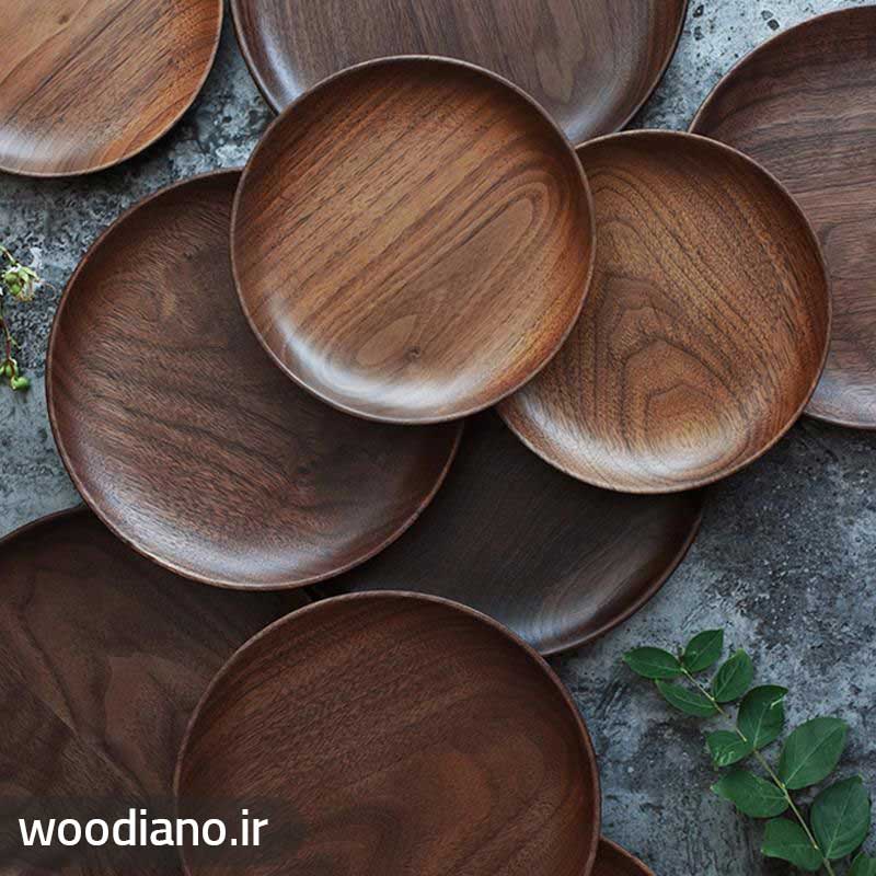 ساخت ظروف چوبی زیبا گرد بدون خراطی